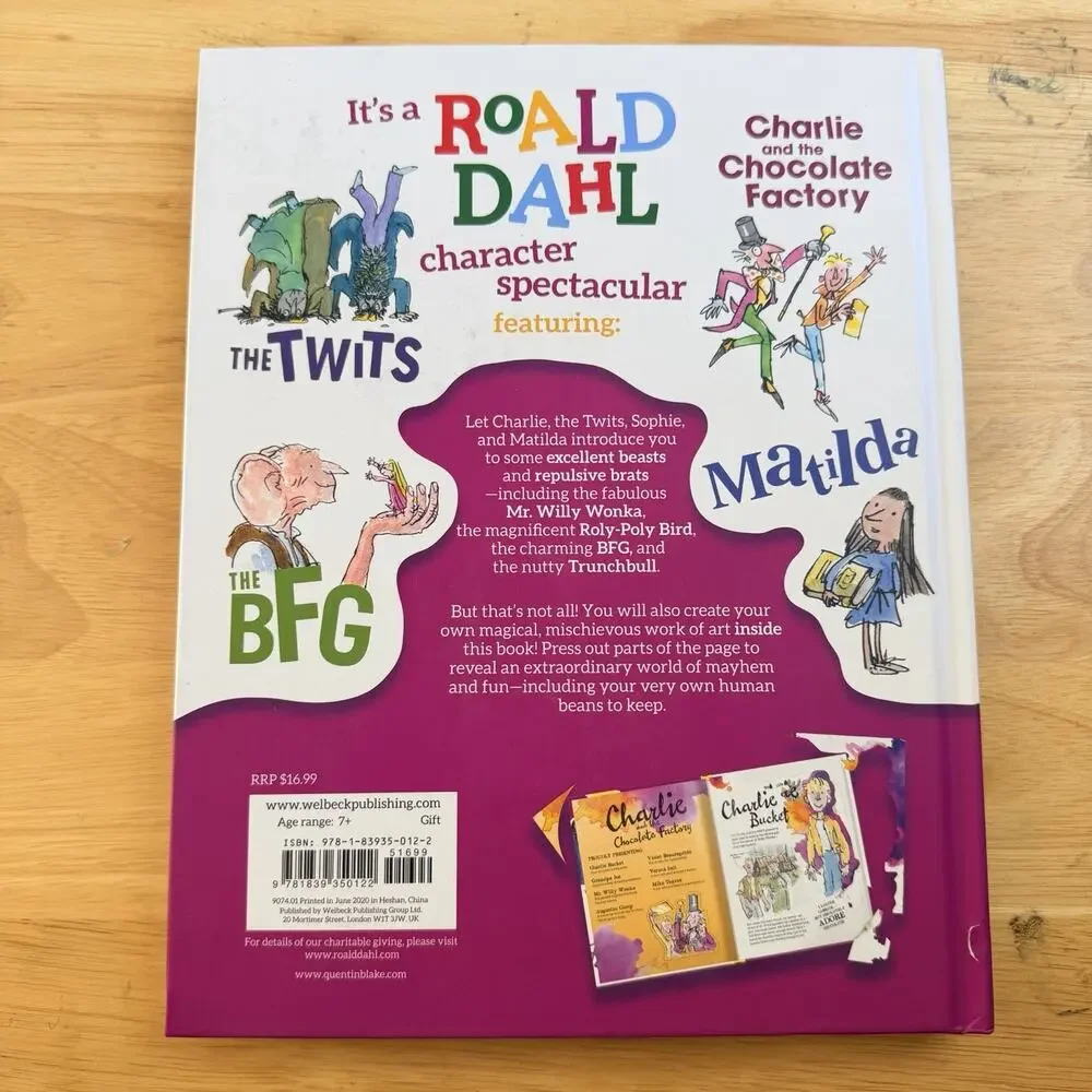 Roald Dahls Beastly Brutes and Heroic Human Beans Press Out Paper Adventure Book